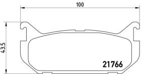 BREMBO P24036 - PASTILLA DE FRENO