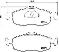 BREMBO P24037 - PASTILLA DE FRENO