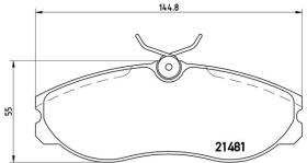 BREMBO P24039 - PASTILLA DE FRENO