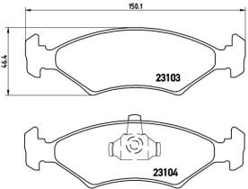 BREMBO P24043 - PASTILLA DE FRENO