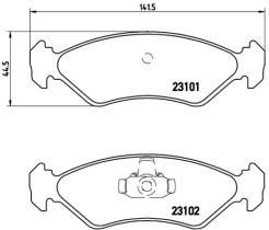 BREMBO P24044 - PASTILLA DE FRENO