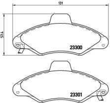 BREMBO P24045 - PASTILLA DE FRENO