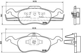 BREMBO P24046 - PASTILLA DE FRENO