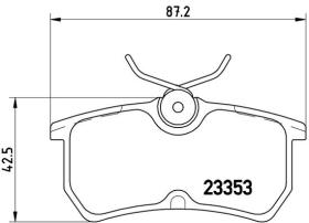 BREMBO P24047 - PASTILLA DE FRENO