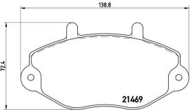 BREMBO P24050 - PASTILLA DE FRENO