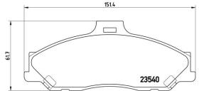 BREMBO P24051 - PASTILLA DE FRENO