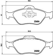 BREMBO P24055 - PASTILLA DE FRENO