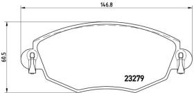 BREMBO P24060 - PASTILLA DE FRENO