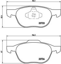 BREMBO P24061 - PASTILLA DE FRENO