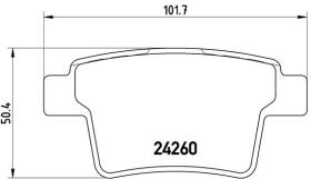 BREMBO P24063 - PASTILLA DE FRENO