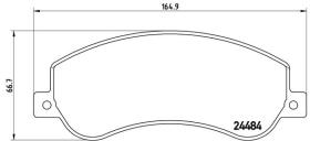 BREMBO P24064 - PASTILLA DE FRENO