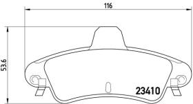 BREMBO P24070 - PASTILLA DE FRENO