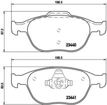 BREMBO P24071 - PASTILLA DE FRENO