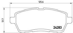 BREMBO P24072 - PASTILLA DE FRENO