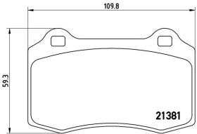 BREMBO P24073 - PASTILLA DE FRENO