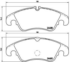 BREMBO P24074 - PASTILLA DE FRENO