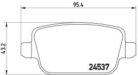 BREMBO P24075 - PASTILLA DE FRENO