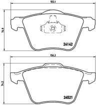 BREMBO P24077 - PASTILLA DE FRENO