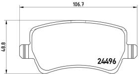 BREMBO P24078 - PASTILLA DE FRENO