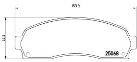 BREMBO P24081 - PASTILLA DE FRENO