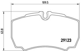 BREMBO P24084 - PASTILLA DE FRENO