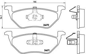 BREMBO P24085 - PASTILLA DE FRENO