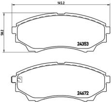 BREMBO P24086 - PASTILLA DE FRENO