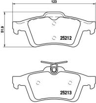 BREMBO P24148 - PASTILLA DE FRENO