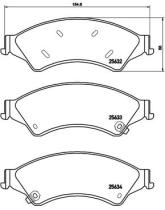 BREMBO P24153 - PASTILLA DE FRENO