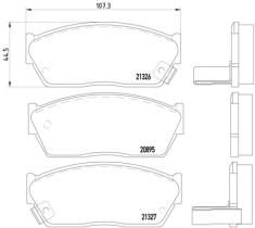 BREMBO P28004 - PASTILLA DE FRENO