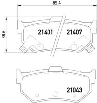 BREMBO P28007 - PASTILLA DE FRENO