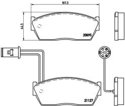 BREMBO P28009 - PASTILLA DE FRENO