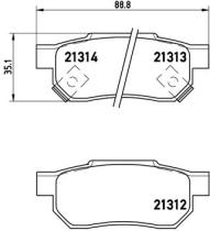 BREMBO P28017 - PASTILLA DE FRENO