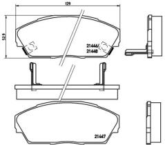 BREMBO P28013 - PASTILLA DE FRENO