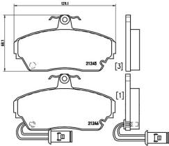 BREMBO P28014 - PASTILLA DE FRENO