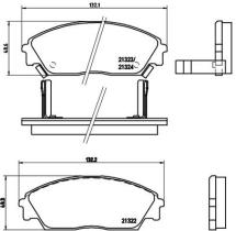 BREMBO P28016 - PASTILLA DE FRENO