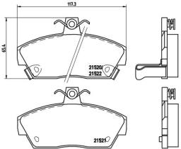 BREMBO P28019 - PASTILLA DE FRENO