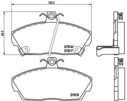 BREMBO P28020 - PASTILLA DE FRENO