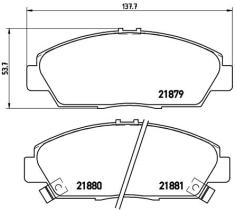 BREMBO P28021 - PASTILLA DE FRENO