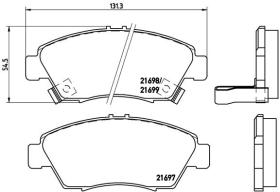 BREMBO P28024 - PASTILLA DE FRENO