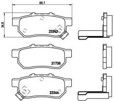 BREMBO P28025 - PASTILLA DE FRENO