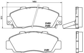 BREMBO P28026 - PASTILLA DE FRENO