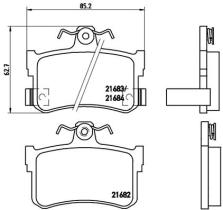 BREMBO P28027 - PASTILLA DE FRENO