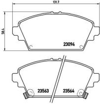 BREMBO P28029 - PASTILLA DE FRENO