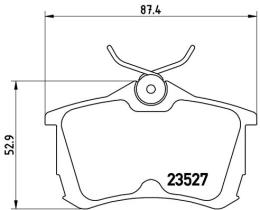 BREMBO P28030 - PASTILLA DE FRENO