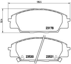 BREMBO P28032 - PASTILLA DE FRENO