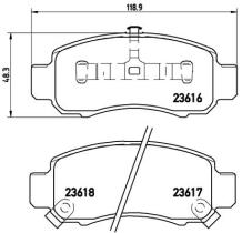 BREMBO P28033 - PASTILLA DE FRENO