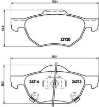 BREMBO P28036 - PASTILLA DE FRENO