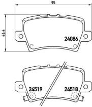 BREMBO P28038 - PASTILLA DE FRENO