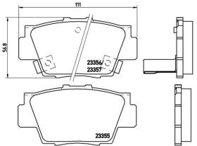 BREMBO P28040 - PASTILLA DE FRENO